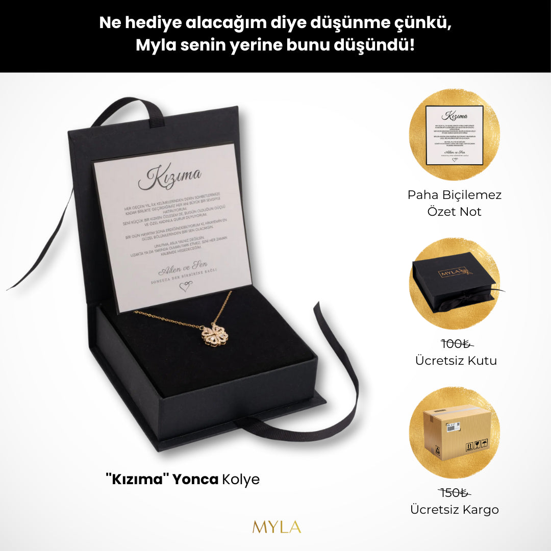 Kızıma Yonca Kolye