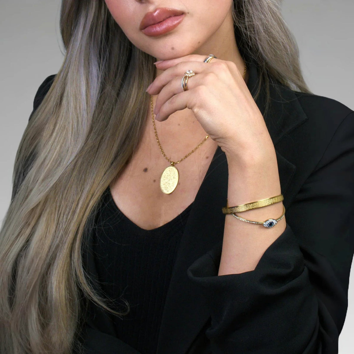 Ayetel Kursi Kadın Gold Bileklik