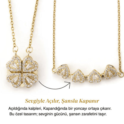 Kadınıma Yonca Kolye Hediye Seti