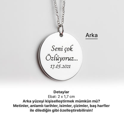 Evcil Hayvanınıza Özel Fotoğraflı Anı Kolyesi