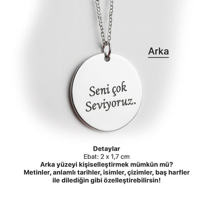Oğluma Özel Fotoğraflı Anı Kolyesi