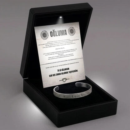 Oğluma Ayetel Kursi Erkek Bileklik