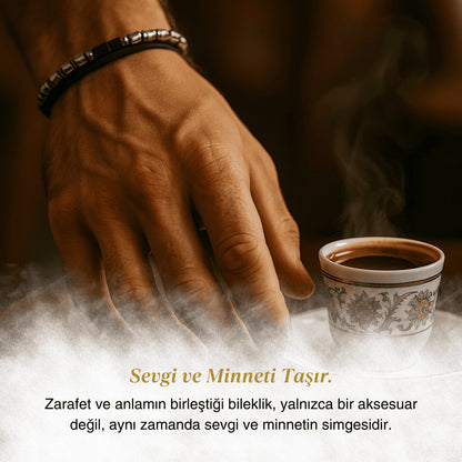 Oğluma Magneto Bileklik Notlu ve Hediye Kutulu