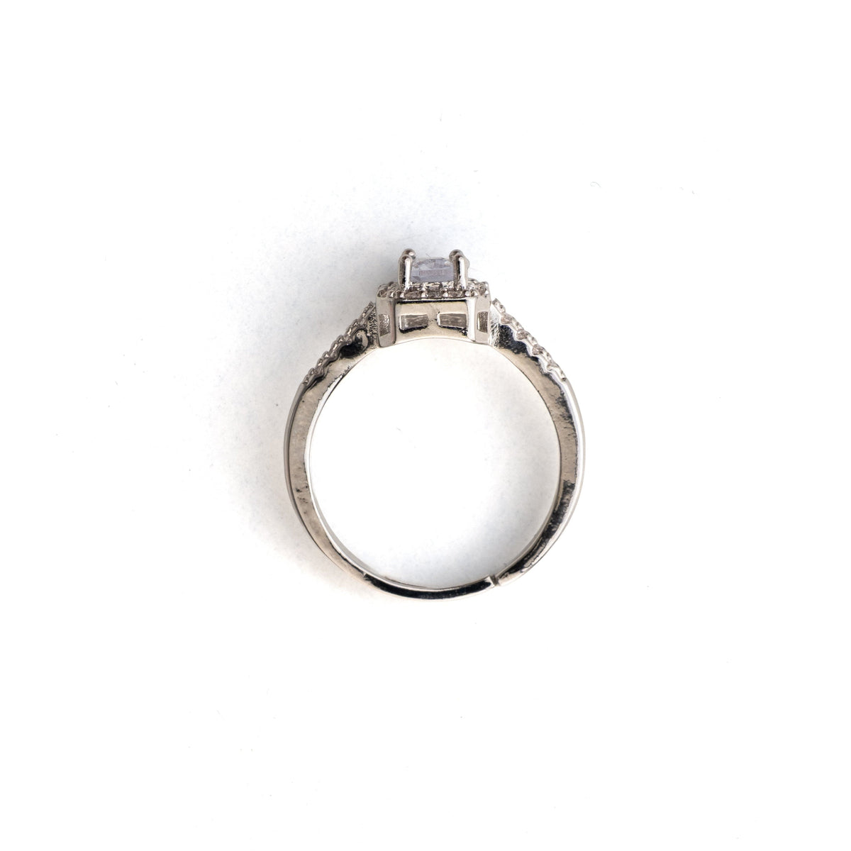 Stein Herz Ring Silber