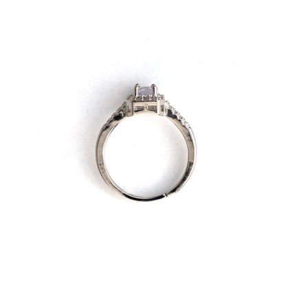 Stein Herz Ring Silber